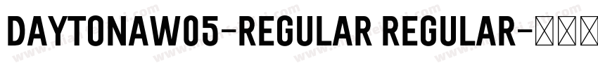 DaytonaW05-Regular Regular字体转换